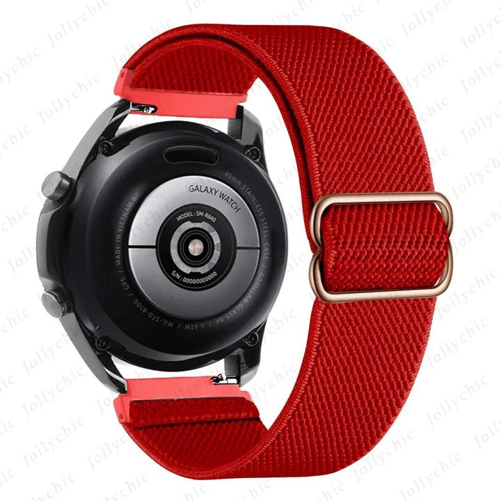 20mm 22mm strap For Samsung Galaxy watch 4/6/classic/Active 2/Gear S3/5/5pro Nylon Elastic Huawei GT 2e/2/3 Pro band correa Belt