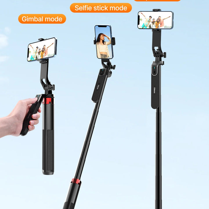 Ulanzi MA09 Smartphone Tripod Bluetooth Selfie Stick Desktop Tripod  for iPhone 12 13 14 GoPro Card Camera Live Streaming Video