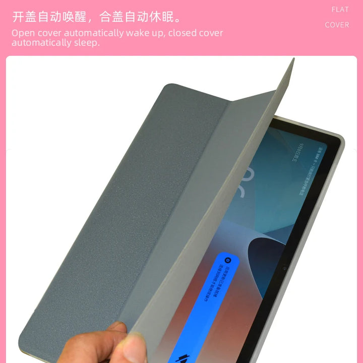 Case For Teclast P30T 10.1 Inch Tablet,TPU Soft Shell Fold Stand Cover For P30T + Stylus Pen