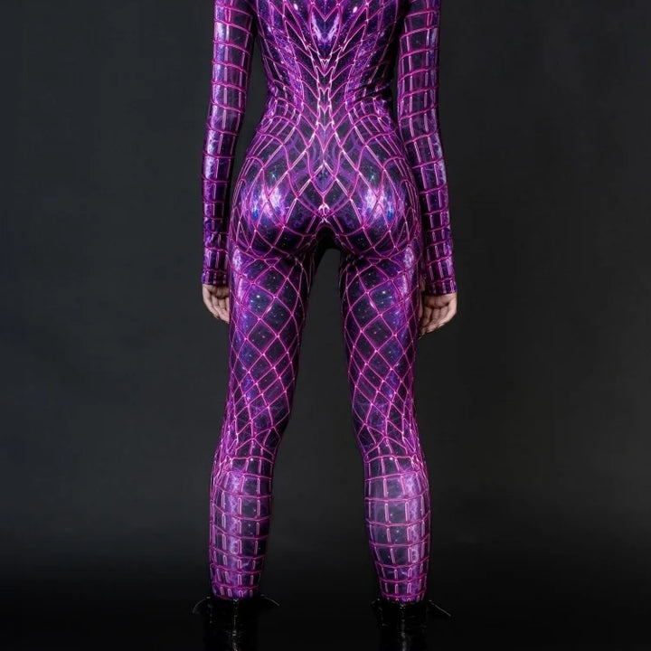 Colorful Sexy Bodysuit Punk Gothi Women Cosplay Jumpsuit Carnival Slim Zentai Suit Xmas Costume Festival Theme Party Catsuit