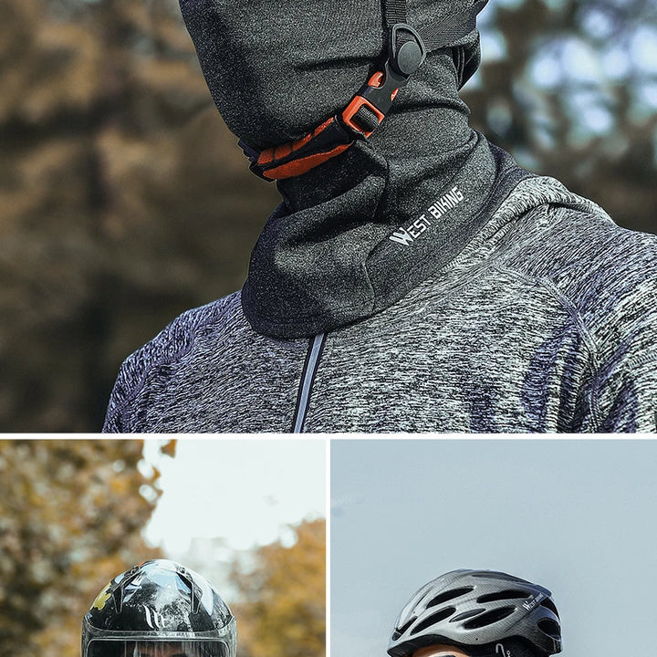 WEST BIKING Balaclava Cycling Cap Winter Warm Running Scarf Bike Full Face Cover Headwear Climbing Skiing Cold-proof Hat