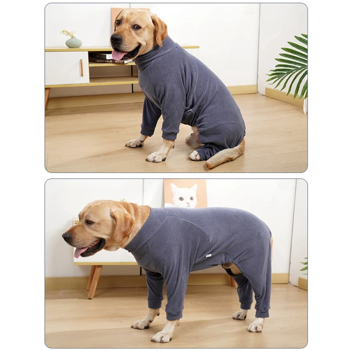 Tight Pet Pajamas Cat Dog Winter Warm 4-Legged Pajamas Romper Relieves Anxiety Soothes Pet Romper Pet Cat And Dog Clothing