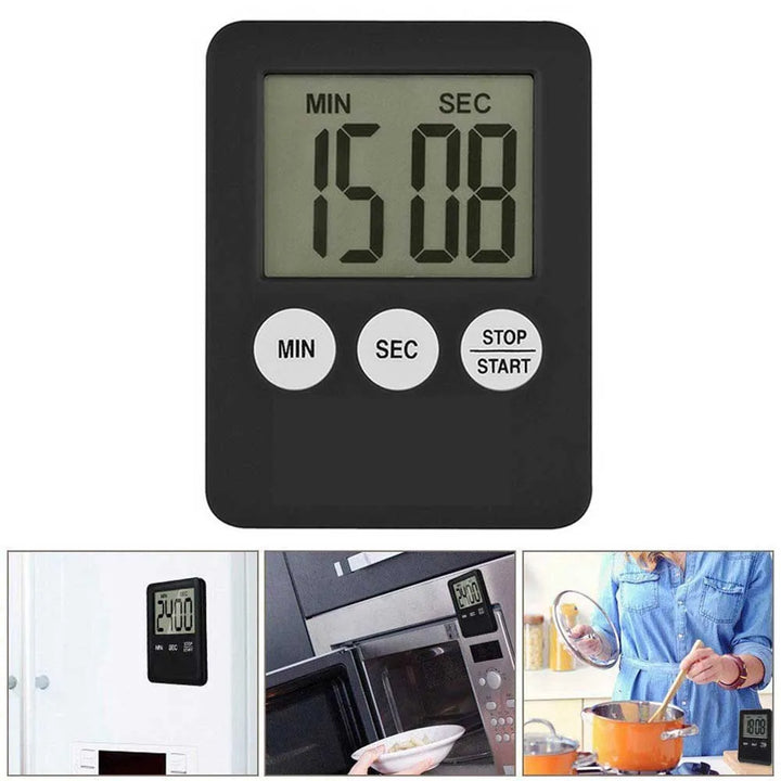 Kitchen Electronic Timer LCD Digital Countdown Timer Home Practical Cooking Timer Egg Timer Baking Stopwatch Cooking Timer Tool