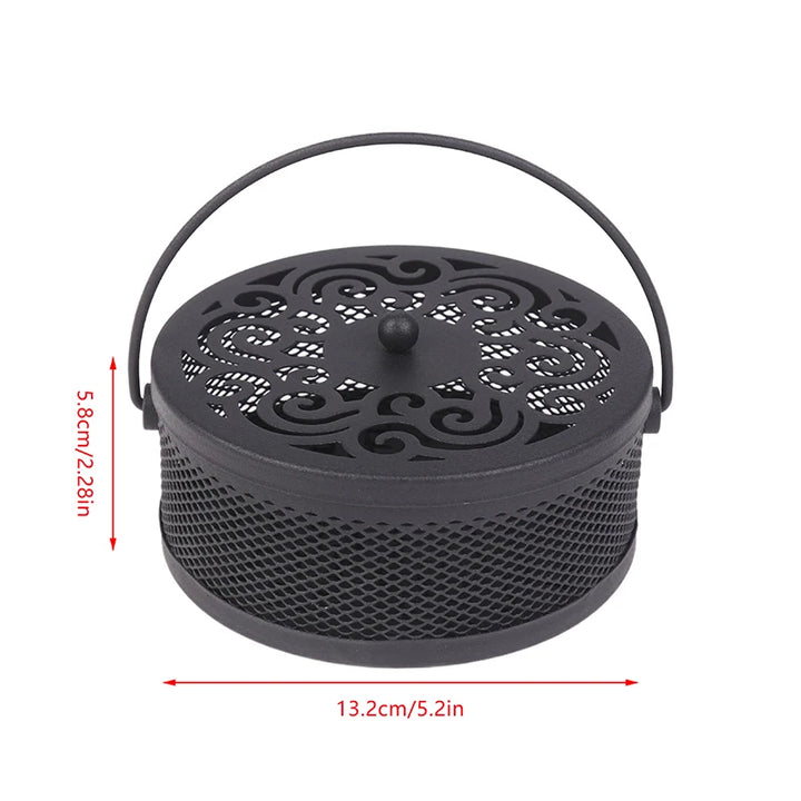 Portable Mosquito Coil Tray Holder Home Insect Repellent Anti-fire Sandalwood Incense Burner Box Anti-Mosquito Supplies