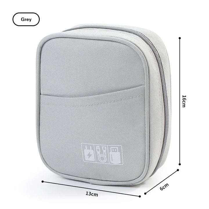 Multi Functional Oxford Data Cable Storage Bag Electronic Protection Box Earphone Storage Case Portable Digital Accessories﻿