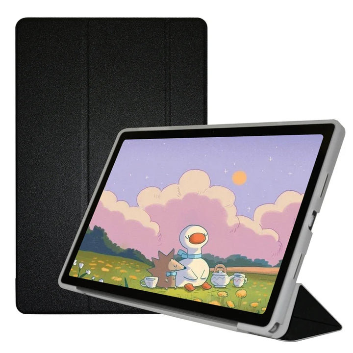 Case For Teclast P30T 10.1 Inch Tablet,TPU Soft Shell Fold Stand Cover For P30T + Stylus Pen