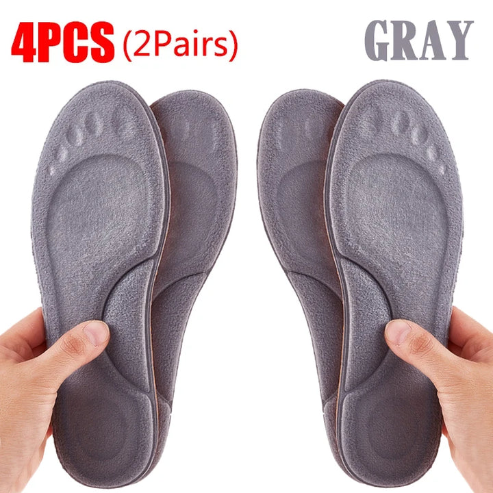 PU Feet Sole Soft Orthopedic Sport Insoles for Breathable Shock Absorption Running Shoes Pad for Men Women Arch Support Insole