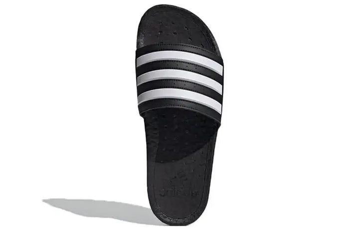 adidas Adilette Boost Slides Black White Stripes Sneakers shoes FY8154