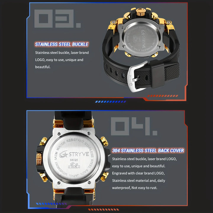 Sports Colorful Luminous Electronic Waterproof Watch Multifunctional Middle School Students' Watch