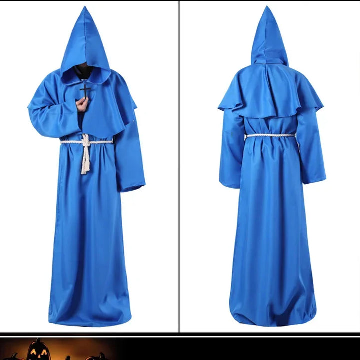 New Halloween Men Medieval Monk Robes Monk Costumes Wizard Costumes Priest Costumes Cosplay Costumes