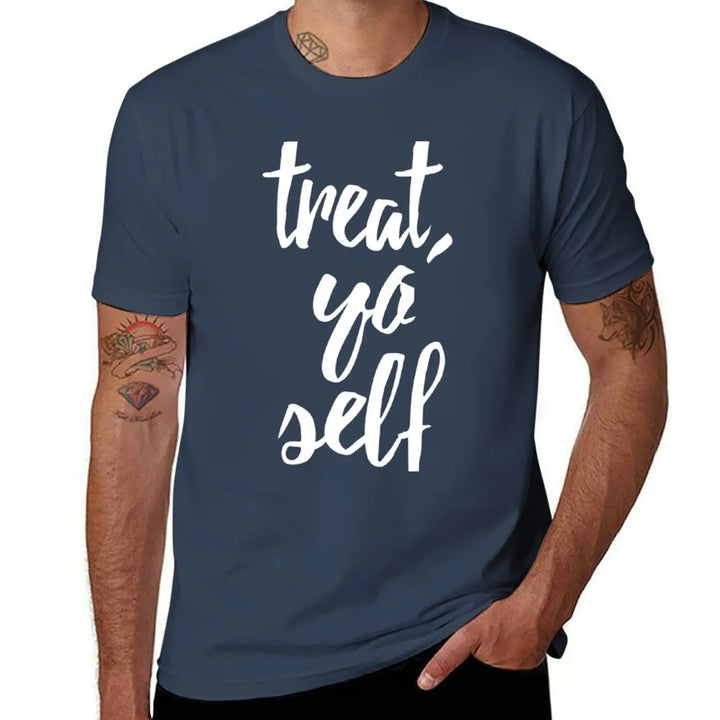 Treat Yo Self Essential T-Shirt sports fans quick-drying blanks tshirts for men