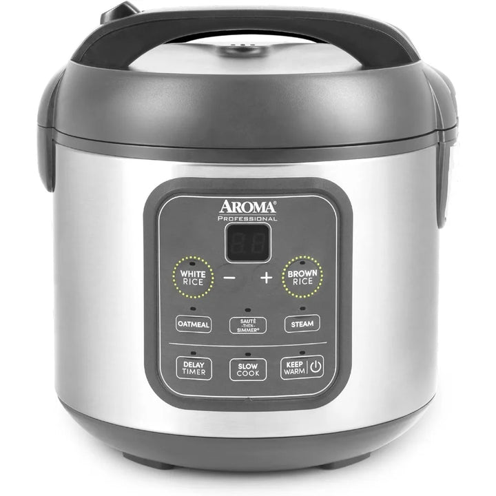 Professional Digital Rice Cooker, Multicooker, 4-Cup (Uncooked) / 8-Cup (Cooked), Steamer, Slow Cooker, Grain Cooker.