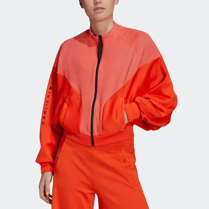 adidas Comfortable Breathable Sports Jacket Warm Coat Women's Orange Yellow Black