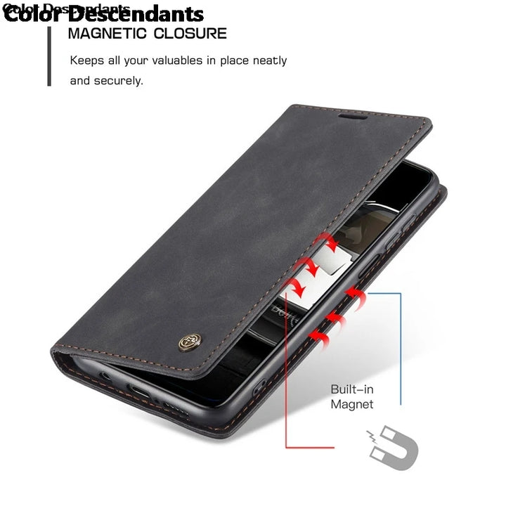 Leather Case For Xiaomi 14 Ultra Cover Magnetic Flip Wallet Shockproof Phone Book Xiaomi 14 Pro Case