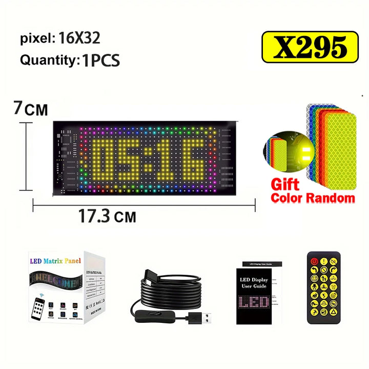 Demon Eyes Car LED Logo APP LED Matrix Pixel Panel Night Light DIY Programmable Flexible LED Display for Car Truck Accessorie