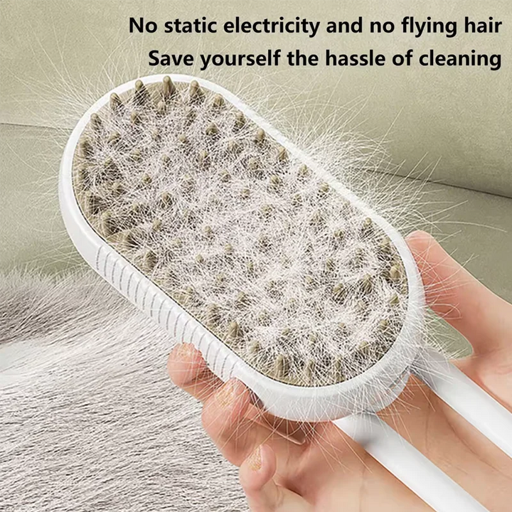 3-in-1 Dog Hair Brush Cat Hair Brush Electric Pet Cleaning Brush Steam Spray Brush Massage Hair Removal Comb anti-Tangle Brush