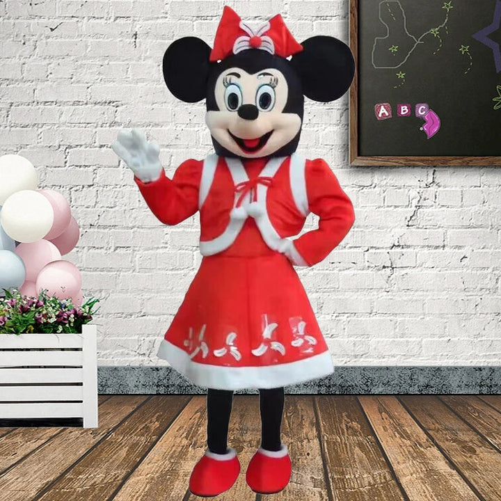 Mickey Minnie Mouse Mascot Costume Set Classic Disney Cartoon Characters Advertising Event Party Christmas Costume for Adult