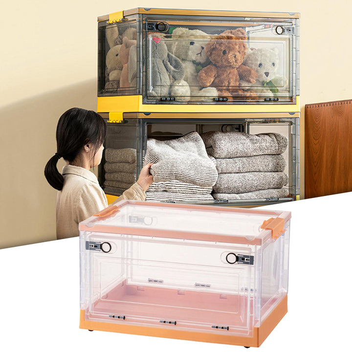 Multipurpose Lidded Storage Bins Storage Sorting Box Containers Folding Storage Box for Clothing Jewelry Towel Drinks Toys Dolls