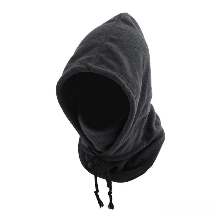 Unisex Winter Balaclava Knit Hood - Windproof  Mask with Drawstring, Motorcycle Riding Headgea Warm Knitted Cap Cold Weather