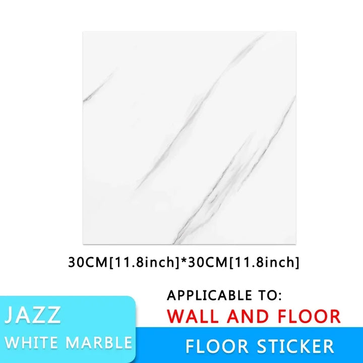 10/pcs PVC Imitation Marble Wall Stickers Self-adhesive Floor Stickers Waterproof Bathroom living Room Decoration Decals 30*30cm