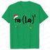 Fa (la)8 Funny Christmas Santa Men T-shirt Fashion Christmas Holiday Party Shirt Short Sleeve Tees Casual Oversized Streetwear