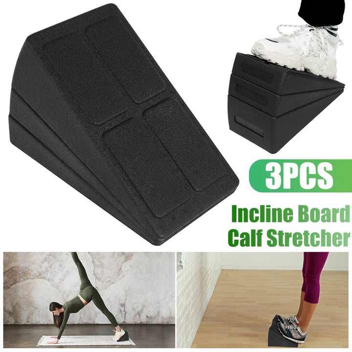 3/6Pc Squat Wedge Block Yoga Slanting Board For Calf Stretching Lightweight Adjustable Tilt Slanting Board Pilates Heel Stretche