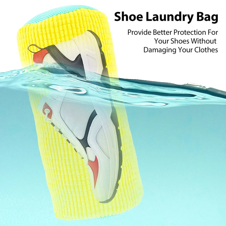 Washing Shoes Bag Reusable Shoes Laundry Bag with Zipper for Sneakers Running Shoes Remove Dirt Anti-deformation NEW