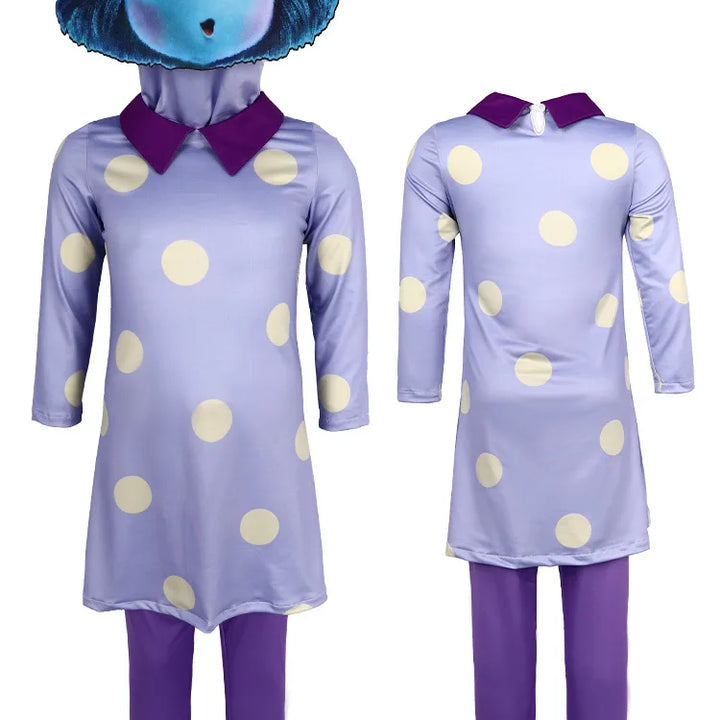 Inside Out 2 Cosplay Joy Disgust Costume For Kids Inspired Dress Anger Fear Halloween Birthday Party Costume For Girls Boys