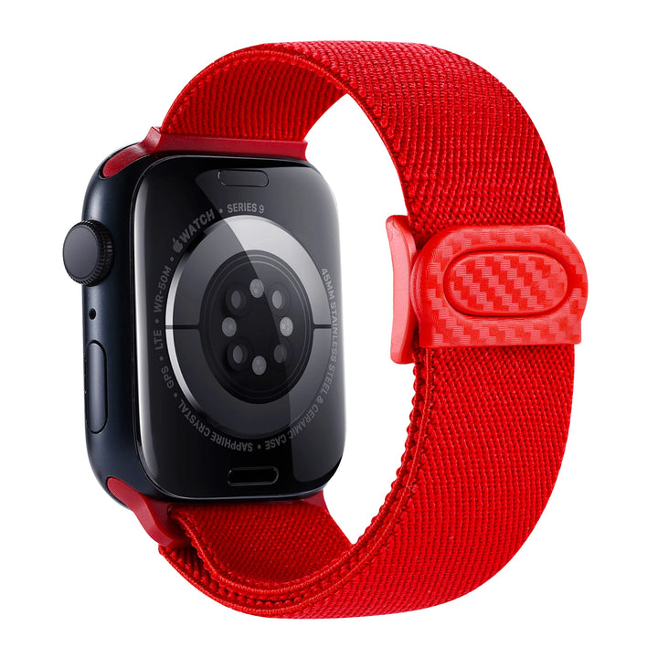 Nylon Strap For Apple watch band 45mm 40mm 44mm 41mm 49mm 38mm Elastic carbon bracelet iWatch series 9 8 7 6 3 se Ultra 2 bands