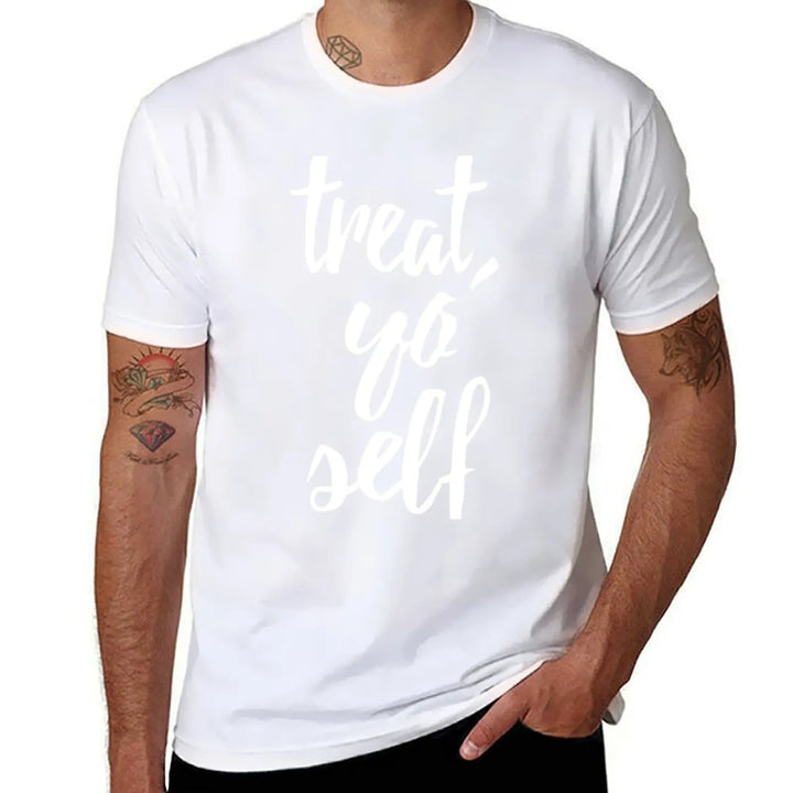 Treat Yo Self Essential T-Shirt sports fans quick-drying blanks tshirts for men