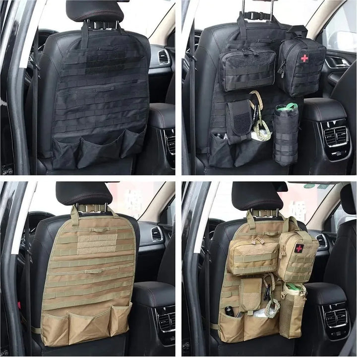 Multifunctional Oxford Fabric Car Backseat Organizer Back Multi Pocket Storage Bag Car Seat Back Protectors for Travel Trip Kids