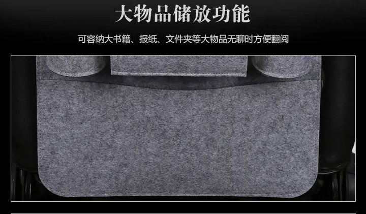 Universal Car Back Seat Storage Bag Organizer Trunk Elastic Felt Storage Bag 6 Pockets Organizer Hanging Car Accessories 40*56CM