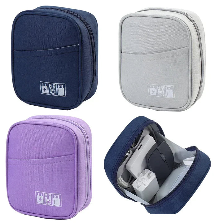 Multi Functional Oxford Data Cable Storage Bag Electronic Protection Box Earphone Storage Case Portable Digital Accessories﻿