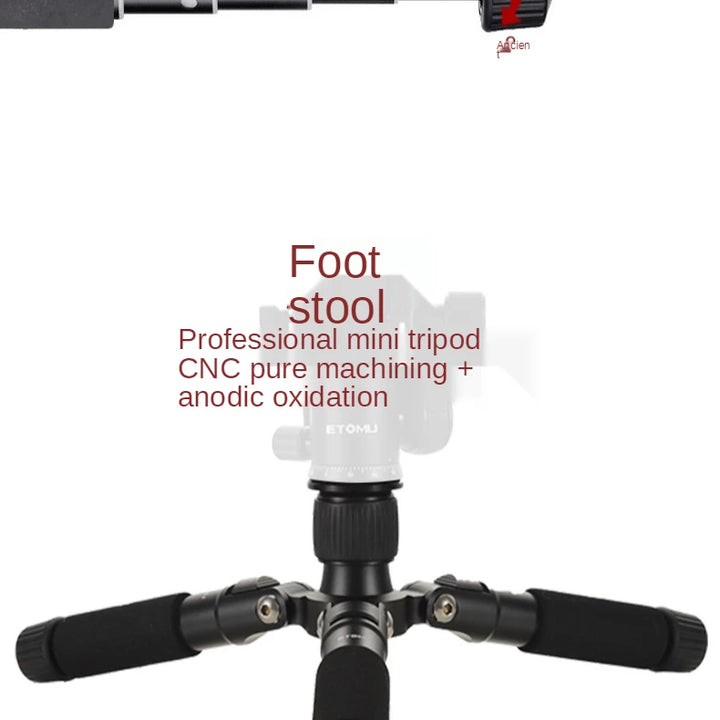 Aluminum Alloy Mini Tripod with Ball Head, Digital SLR Camera Desktop Stand, Portable Phone Tripod Stand