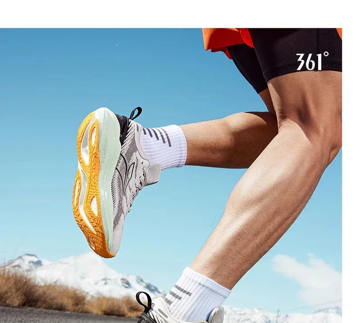 361 foam 4 running shoes 2024 autumn new mesh breathable sports shoes shock-absorbing wear-resistant casual running shoes men's