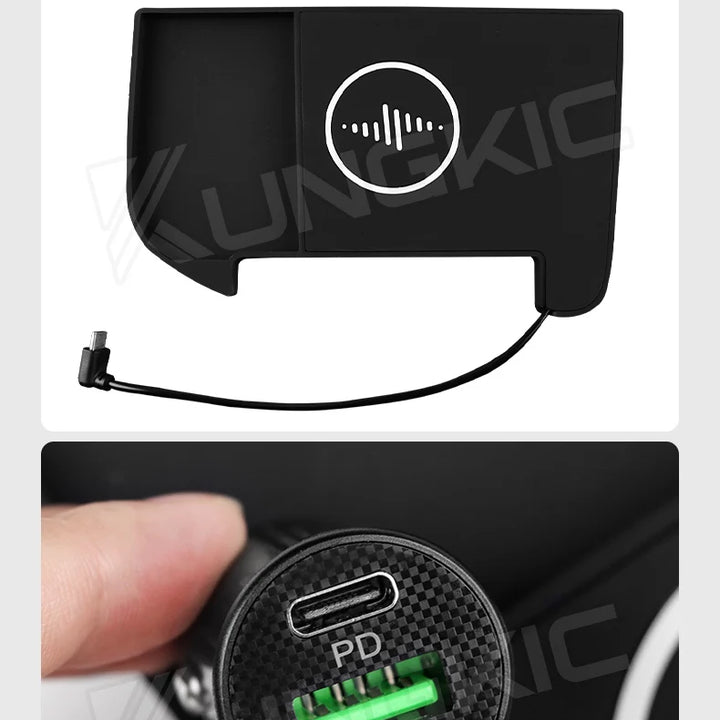 15W Car Wireless Charger for Lexus NX 2022 2023 2024 350H NX350H Mobile Phone Fast Charging Holder LHD PVC Board  Accessories