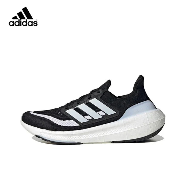 Adidas ULT Men Women Running Shoes Comfortable Fabric Anti-slip Wear Lightweight Low-top Casual Running Shoes Black and White