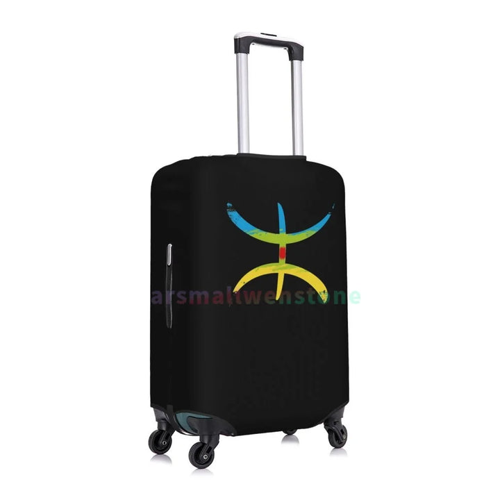 Kabyle Amazigh Flag Luggage Cover Suitcase Protector Thicken Elasticity Dust Covered Anti-scratch Protective Case 18-32 Inch