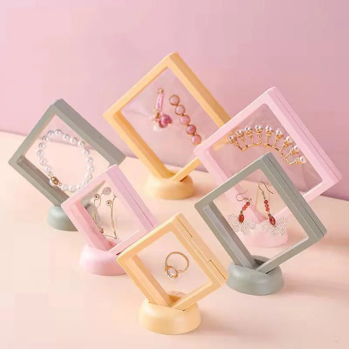 Jewelry suspension box Pe film jewelry necklace packaging box Fine jewelry storage square sealed box