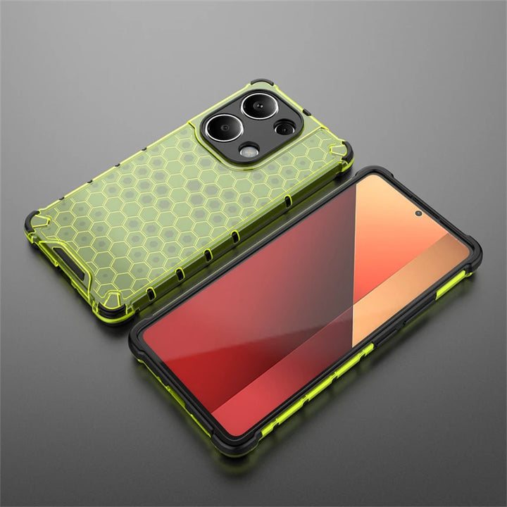 For Redmi Note 13 Pro 4G Case Silicone+PC Shockproof Armor Phone Case For Xiaomi Redmi Note13 Pro Note 13Pro 4G Clear Back Cover