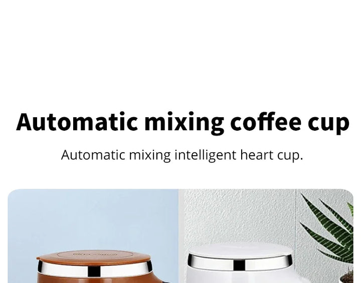 Rotating Automatic Stirring Mug,automatic stirring cup charger,Electric Stirring,Magnetic,Heat Preservation Mug For Office,Home