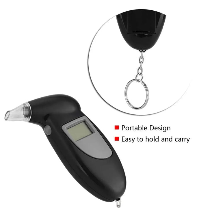 New 2024 Birds Beak Vehicle Breathalyzer Blowing Digital Display Detector For Vehicle Portable Drink-driving Breathalyzer