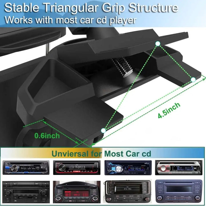 CD Slot Car Tablet Holder Tablet and Phone Navigation Stand Multi-functional Creative Snap-on Car Phone Holder CD Tray Tablet Ho