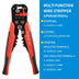 Crimper Cable Cutter Adjustable Automatic Wire Stripper Multifunctional Stripping Crimping Pliers Terminal Hand Tool