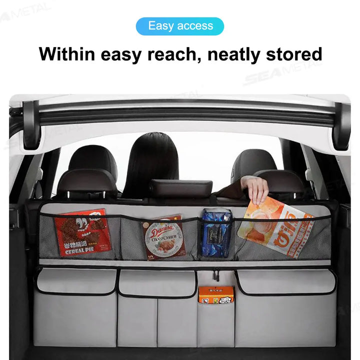 AUTOMECHANIST Car Trunk Storage Bag Universal Auto Trunk Organizer Car Seat Back Hanging Bag Foldable Car Storage Bags Accessory