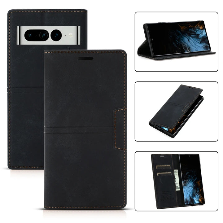 Wallet Fantasy Suction Card Magnetic Flip Leather Case For Google Pixel 9 Pro XL 8a 8 Pro 7a 7 Pro 6a 6 Pro 5a 5 XL 4a 5G Cover