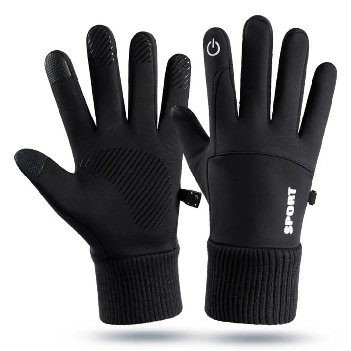 Winter Warm Full Fingers Waterproof Wind proof Cycling Outdoor Sports Running Motorcycle Ski Touch Screen Fleece Gloves