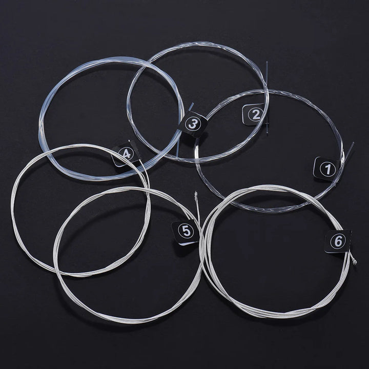 10 Sets Orphee NX36 Nylon Classical Guitar Strings Replacement (.028-.043) Nylon Core Silver Jacketed Wire Normal Tension