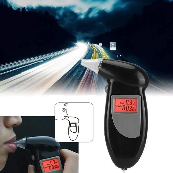 New 2024 Birds Beak Vehicle Breathalyzer Blowing Digital Display Detector For Vehicle Portable Drink-driving Breathalyzer