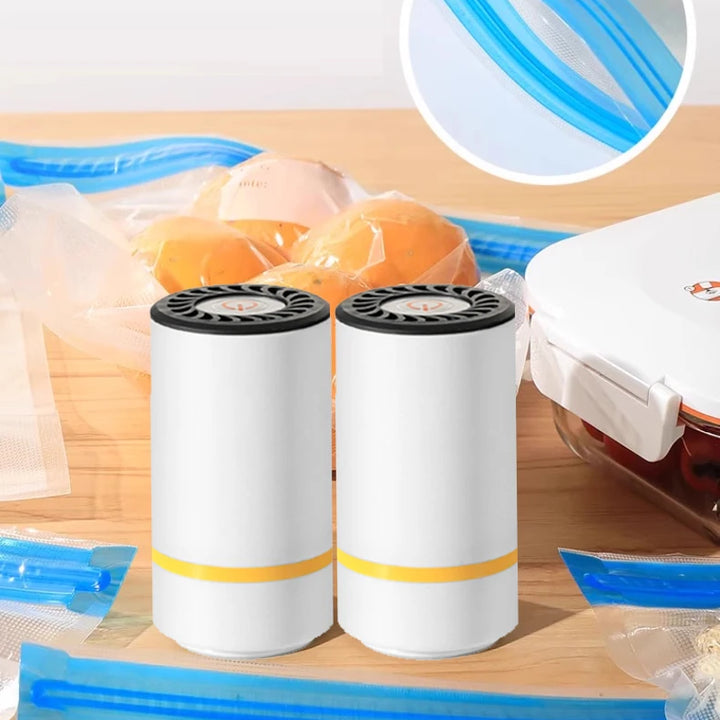 high-quality food handheld vacuum sealer Portable & Rechargeable Vacuum Sealer (Vacuum Sealers+ 30 reusable vacuum seal bags